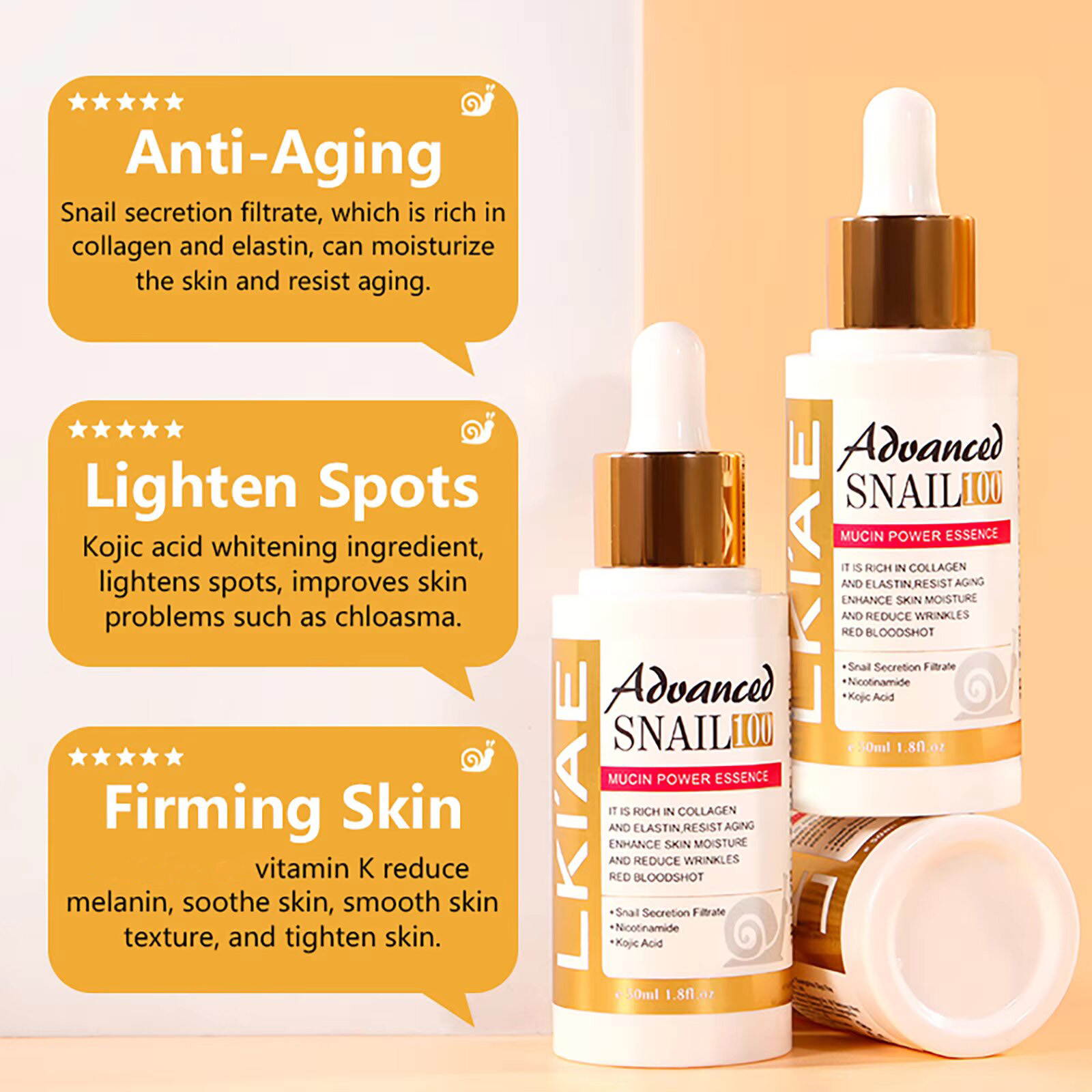 LKIAE Advanced Snail Mucin Wom - Snail Mucin Essence review and price