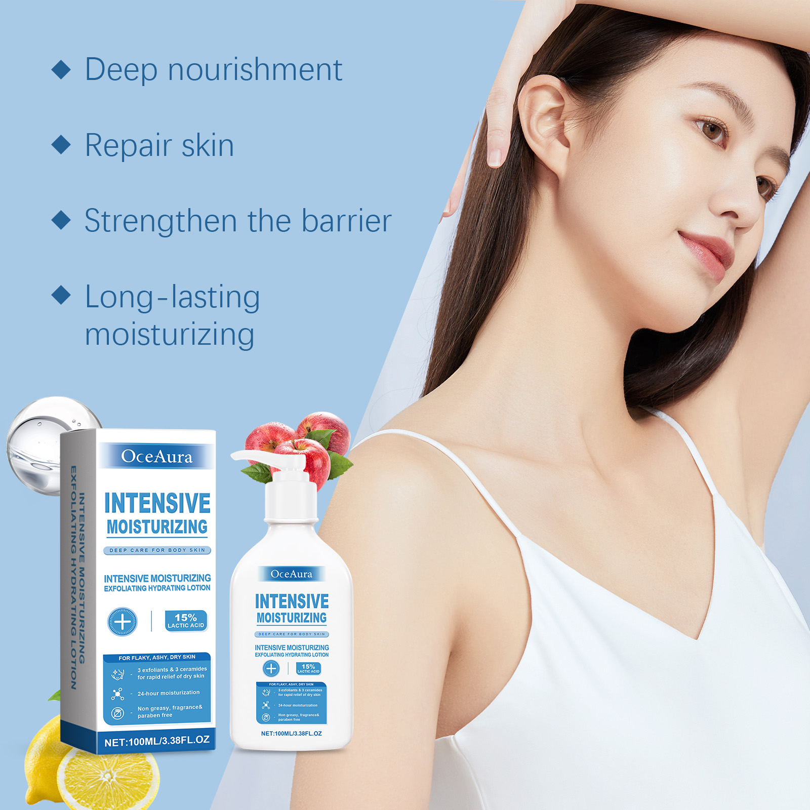 OceAura Intensive Healing Body - Lactic Acid Toner review and price